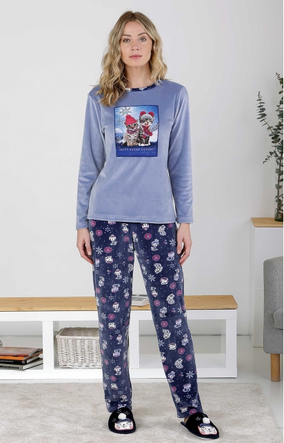 Pyjama à pantalon long - FESTIVE KITTIES