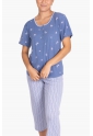 Pyjama à pantalon capris - CASSILIA