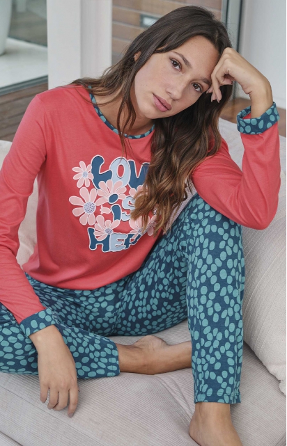 Pyjama à pantalon long - LOVE IS HERE