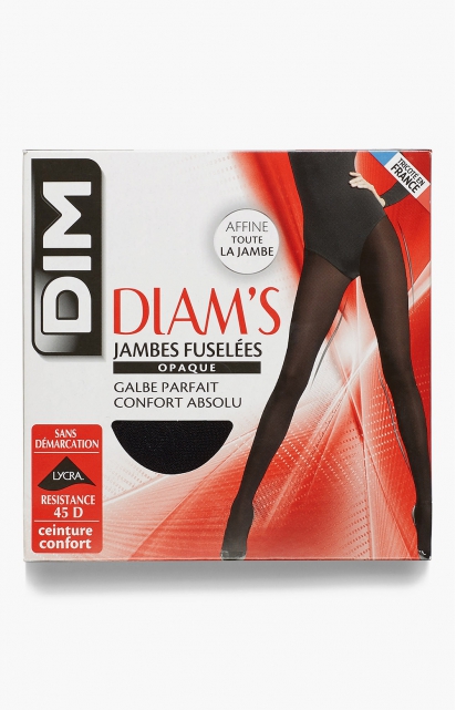 Collant jambes fuselées opaques noirs